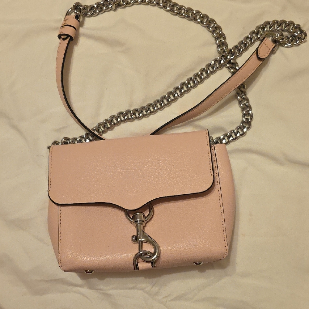 Rebecca Minkoff Pink Leather Chain Strap Bag